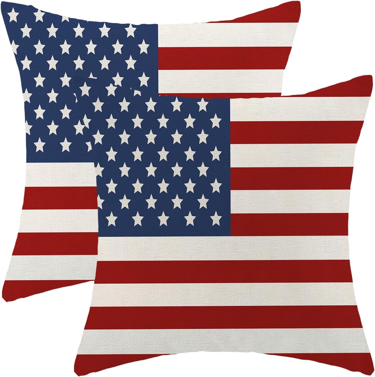 18x18 Pack of 2 Throw Pillow Cover for 4th of July Decorations